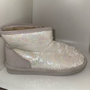 Victoria secret pink sequin boots